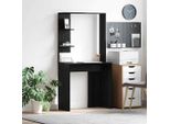 Maison Exclusive - Scrivania Effetto Rovere Nero 78,5 X 37 X 154,5 Cm