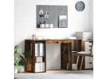 Maison Exclusive - Scrivania Rovere Affumicato 130 X 50,5 X 75 Cm Materiale Ligneo