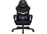 Gtplayer Sedia Da Gioco Sedia Da Ufficio Poltrona Da Gioco Massaggiante Sedia Da Gioco Ergonomica, Poggiatesta Con Cuscino Lombare Massaggiante, Sedia Da Gioco Imbottita, Sedia Girevole,