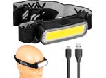 Vayox Lampada Frontale VA0177 | 300Lm | Cob | Leggera | 4 Modalità | USB-C | Nero/Grigio