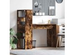 Maison Exclusive - Scrivania In Rovere Affumicato 113 X 54 X 120 Cm Materiale Ligneo