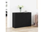 Maison Exclusive - Credenza Effetto Rovere Nero 90,5 X 30 X 70 Cm Materiale Ligneo