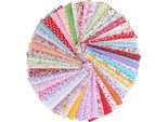 100Pz Cotone Patchwork Quadrato Stampato Vari Modelli - Accessori Per Il Cucito Fai Da Te Stampato