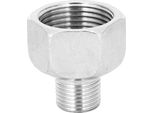 Acciaio Inox Testa Esagonale Riduttore Tubo Connettore Raccordo Filettatura Maschio G1/2In Filettatura Femmina G1In