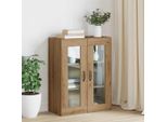 Vidaxl Armadio A Muro Marrone 69,5 X 34 X 90 Cm Materiale In Legno