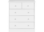 Finebuy Cassettiera Di Design In Legno 60 X 70 X 35 Cm Con 5 Cassetti Credenza Multiuso Piatta Per Corridoio Credenza Moderna Credenza Senza Tempo