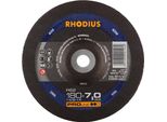 Rhodius 200253 RS2 Grinding Disc (Off-Set) Diameter 180 Mm Bore Diameter 22.23 Mm Steel 1 Pc(S)