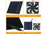 Pannello Solare Alimentato Ventilatore Mini Ventilatore 5W 6V Solare Di Scarico Luce Solare Azionato / IP65 Resistenza All'acqua / Per Cane Pollo Casa Serra Rv Tetto