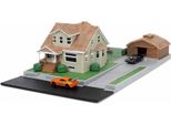 Jada-Casa Toretto Fast & Furious Garage, Diorama Playset, Contiene Due Veicoli Nano, Da Collezione (253203081)