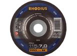 Rhodius 200184 RS2 Grinding Disc (Off-Set) Diameter 115 Mm Bore Diameter 22.23 Mm Steel 1 Pc(S)