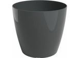 Artevasi© San Remo Fioriera & Cachepot Antracite Lucido Ø 42 Cm - Plastica