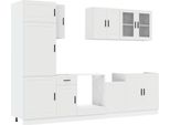 Vidaxl Set Di Armadietti Da Cucina 8 Pezzi Porto In Legno Bianco