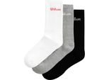 Wilson Calzini Con Logo 3 Unità Grigio Eu 35-37 Uomo,Donna Grigio Eu 35-37