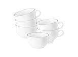 Seltmann Weiden Milchkaffeetassen Lido Black Line 350 Ml 6Er Set