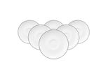Seltmann Weiden Espressountertassen Lido Black Line ø 12 Cm 6Er Set