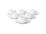 Seltmann Weiden Milchkaffeetassen Mit Untertassen Lido Black Line 350 Ml 6Er Set