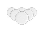 Seltmann Weiden Milchkaffeeuntertassen Lido Black Line ø 16 Cm 6Er Set