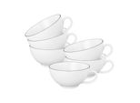 Seltmann Weiden Teetassen Lido Black Line 200 Ml 6Er Set