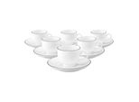 Seltmann Weiden Espressotassen Mit Untertassen Lido Black Line 90 Ml 6Er Set