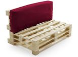 Schienale Cuscino Sfoderabile Per Pallet In Poliestere Bananair 120X40Cm Rosso
