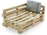 Cuscino Angolare Sfoderabile Per Pallet In Poliestere Bananair 60X40 Cm Grigio Chiaro