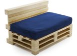 Seduta Cuscino Sfoderabile Per Pallet In Poliestere Bananair 120X80Cm Blu