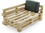 Cuscino Angolare Sfoderabile Per Pallet In Poliestere Bananair 60X40 Cm Grigio Scuro