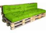 Cuscini Per Pallet Lotto X2 In Poliestere Bananair 120X80Cm/120X40Cm Verde