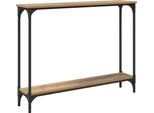 Vidaxl Tavolo Consolle In Rovere Artigianale 101 X 23 X 15,5 Cm Materiale A Base Di Legno