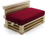 Seduta Cuscino Sfoderabile Per Pallet In Poliestere Bananair 120X80Cm Rosso