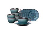 Ritzenhoff & Breker Kaffeetassen Mit Untertassen Bali 220 Ml 6Er Set