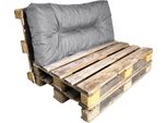 Cuscino Per Pallet In Poliestere Bananair 120X60 Cm Grigio