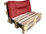 Cuscino Per Pallet In Poliestere Bananair 120X60 Cm Rosso
