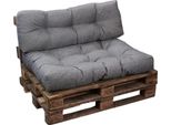 Cuscini Per Pallet In Poliestere Bananair 120X80X15 Cm Grigio
