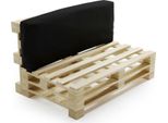 Schienale Cuscino Sfoderabile Per Pallet In Poliestere Bananair 120X40Cm Nero
