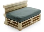 Seduta Cuscino Sfoderabile Per Pallet In Poliestere Bananair 120X80Cm Grigio Scuro
