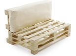 Schienale Cuscino Sfoderabile Per Pallet In Poliestere Bananair 120X40Cm Beige