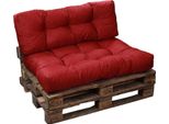Cuscini Per Pallet In Poliestere Bananair 120X80X15 Cm Rosso