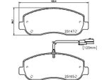 Set Di Pastiglie Freno, Disco Freno Anteriore Hella Per Nissan Opel Renault Vauxhall