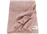SchöNer Wohnen Plaid Melange I Colore 75 Rose I Dimensioni 130X170 Cm I Puro Cotone