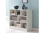 Finebuy Scaffale 80X68,5X29,5 Cm Scaffale In Piedi Moderno Scaffale Per Corridoio Scaffale Per Scarpe Stretto Scaffale In Legno Con Scomparti Scaffale Di Stoccaggio Ripostiglio