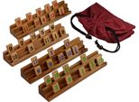 Rummy Okey - Gioco Di Posa Strategico In Legno Pregiato Per 2 O 4 Giocatori