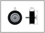 Caffaro 450-99 Puleggia Di Rinvio Cinghia Trapezoidale Dentata 62 Mm Adatta Per MERCEDES-BENZ Classe C Berlina (W204) Classe E Berlina (W211) Classe C Station Wagon