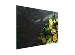 Tagliere Piastra Copriforno Tagliere In Vetro Multiplo 30X22 Cm Ardesia Frutta