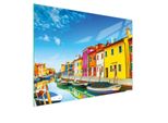 Tagliere Piastra Copriforno Tagliere In Vetro Multiplo 30X22 Cm Paesaggio Colorato