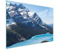 Tagliere Piastra Di Copertura Per Fornelli Tagliere In Vetro Multiplo 30X22 Cm Montagne Paesaggio