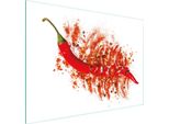 Tagliere Piastra Copriforno Tagliere In Vetro Multiplo 30X22 Cm Spezie Al Peperoncino