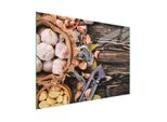 Tagliere Piastra Copriforno Tagliere In Vetro Multiplo 30X22 Cm Legno Verdure