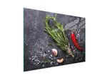 Tagliere Piastra Copriforno Tagliere In Vetro Multiplo 30X22 Cm Ardesia Spezie