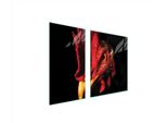 Piastre Copriforno 2 Pezzi 90X52 Ceramica Copriforno Tagliere Vetro Nero Animale
